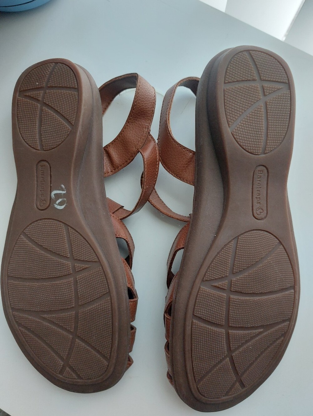 BareTraps Brown Woven Slingback Sandals - Picture 2 of 2